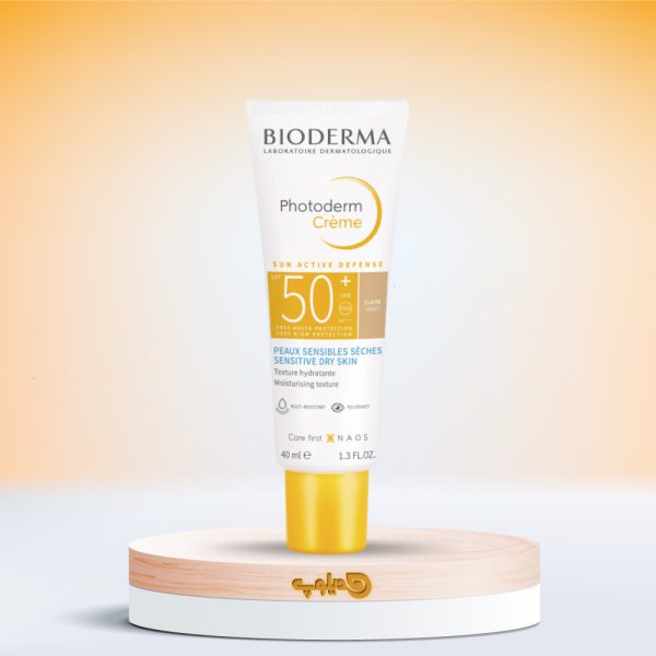 کرم ضد آفتاب بایودرما +SPF50 رنگ روشن مناسب پوست خشک و حساس 40 میل